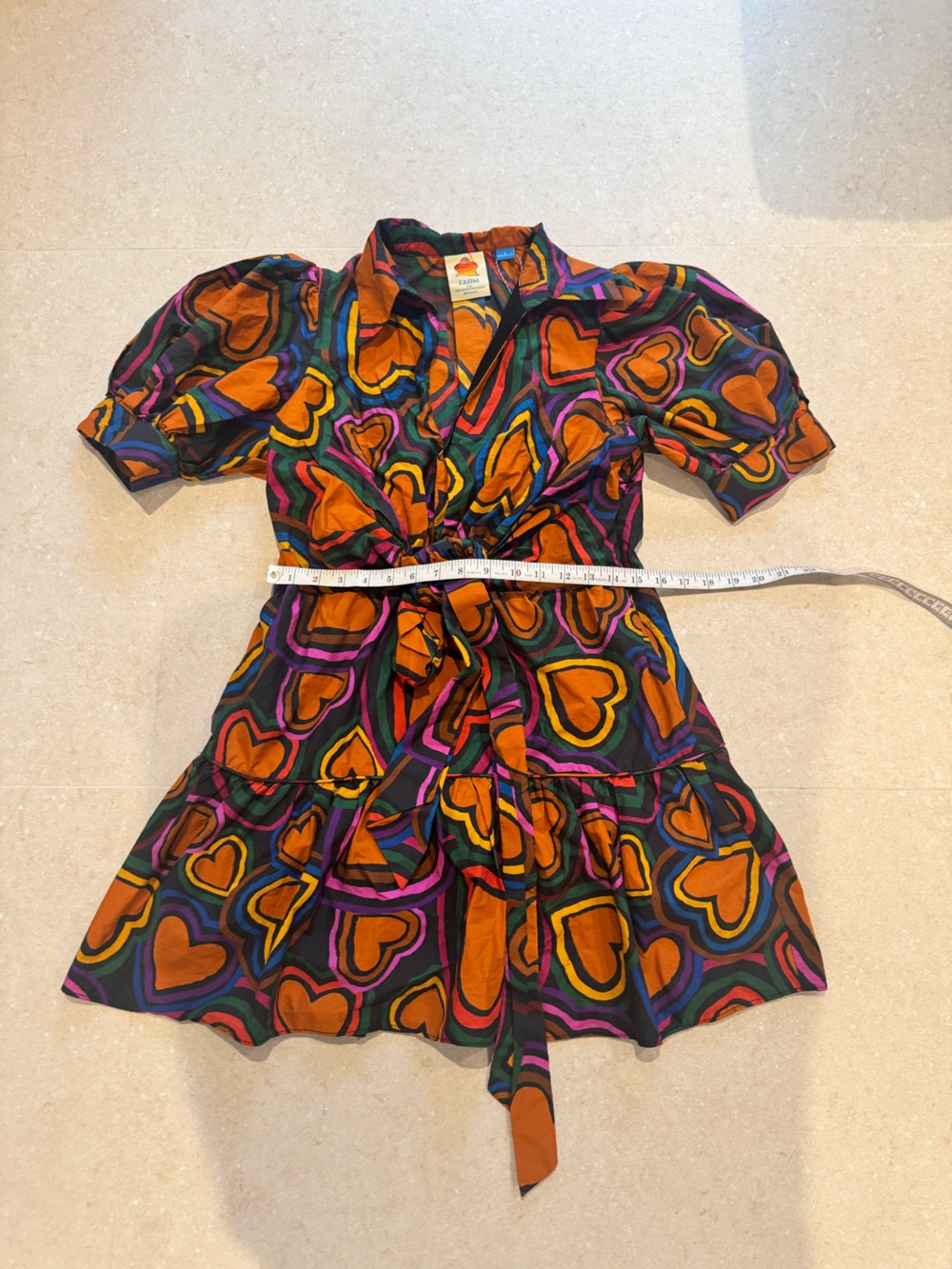 FARM Rio Short-Sleeve Bow-Front Mini Dress - Picture 4 of 12